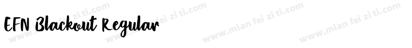 EFN Blackout Regular字体转换
